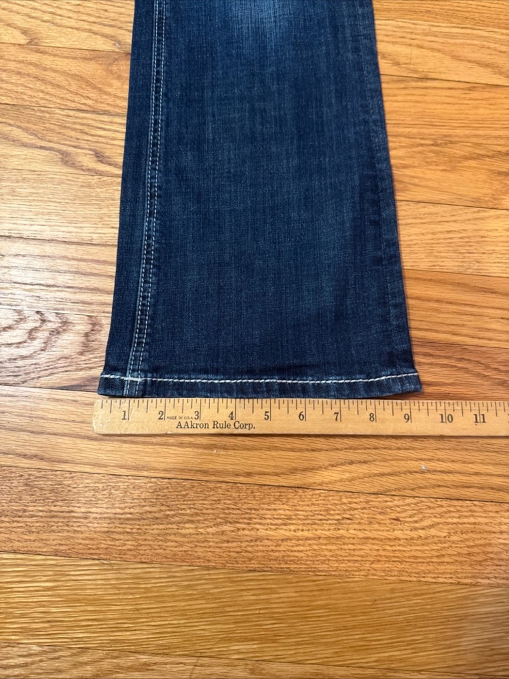 Rock & Roll Cowgirl Riding Jeans Womens Mid Rise Bootcut Dark Stone Wash Sz 28 - Picture 6 of 13
